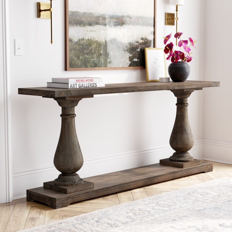 Ophelia & Co. Farrer 71" Solid Wood Console Table & Reviews | Wayfair